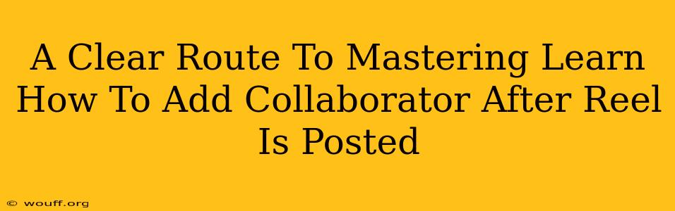 A Clear Route To Mastering Learn How To Add Collaborator After Reel Is Posted