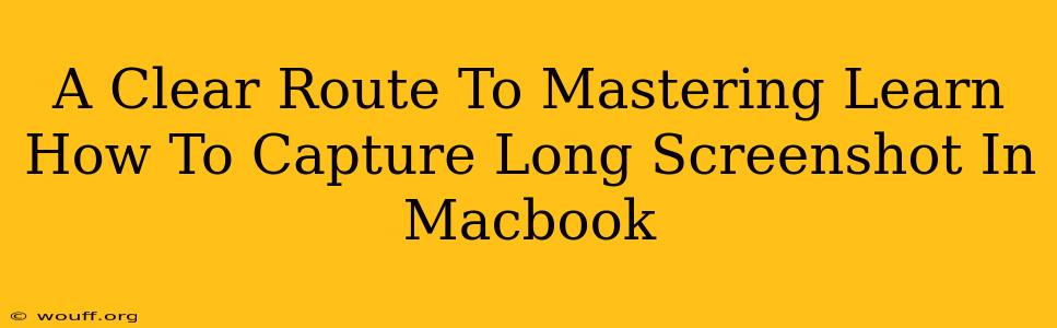 A Clear Route To Mastering Learn How To Capture Long Screenshot In Macbook