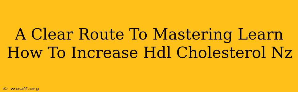 A Clear Route To Mastering Learn How To Increase Hdl Cholesterol Nz