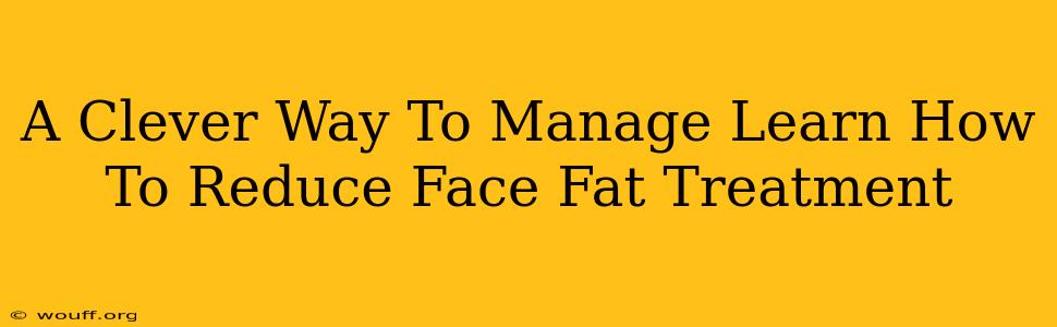 A Clever Way To Manage Learn How To Reduce Face Fat Treatment