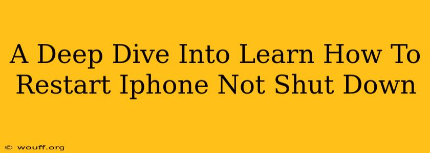 A Deep Dive Into Learn How To Restart Iphone Not Shut Down