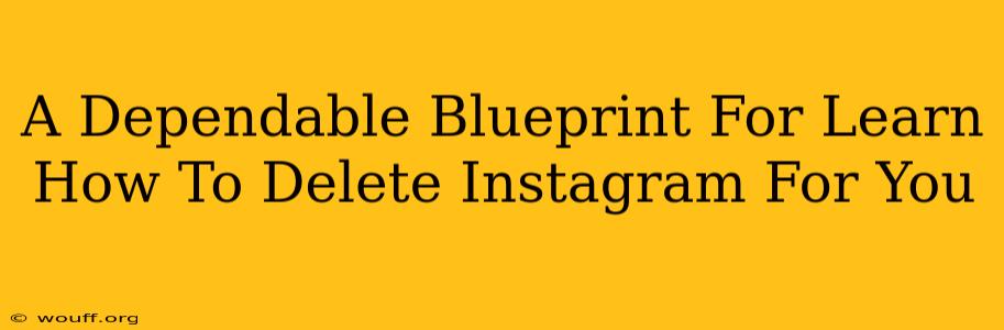 A Dependable Blueprint For Learn How To Delete Instagram For You