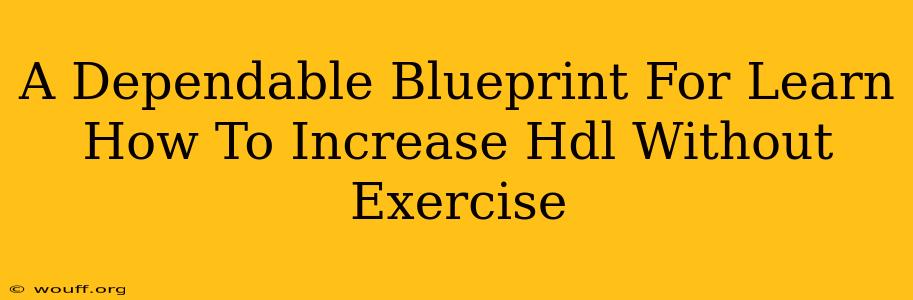 A Dependable Blueprint For Learn How To Increase Hdl Without Exercise