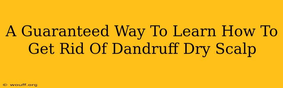 A Guaranteed Way To Learn How To Get Rid Of Dandruff Dry Scalp