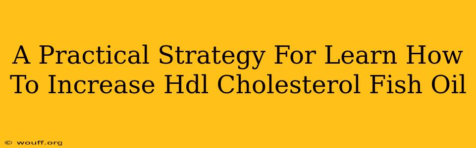 A Practical Strategy For Learn How To Increase Hdl Cholesterol Fish Oil