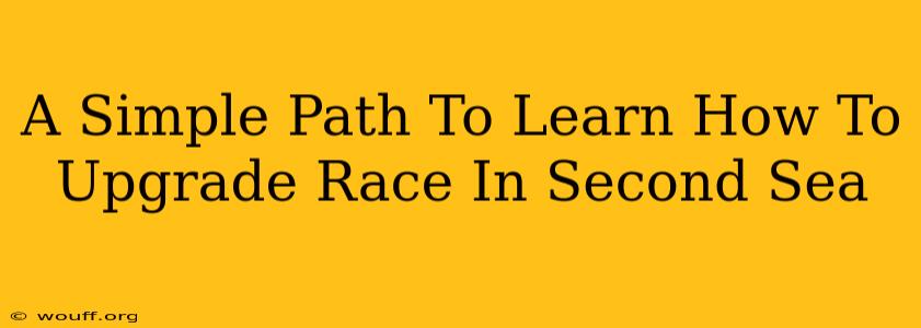 A Simple Path To Learn How To Upgrade Race In Second Sea