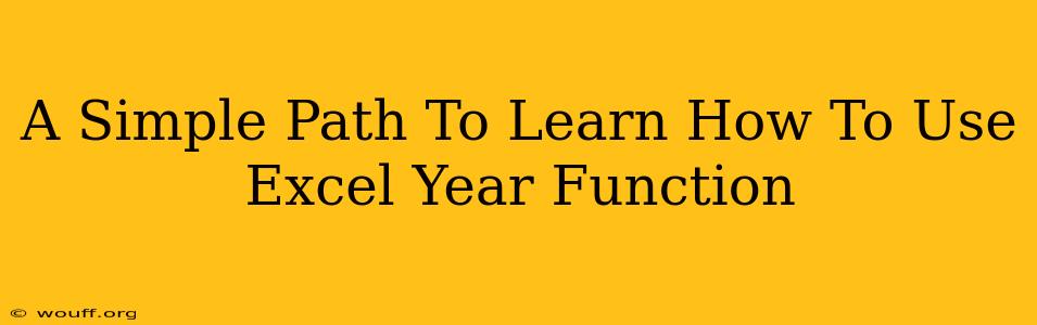 A Simple Path To Learn How To Use Excel Year Function