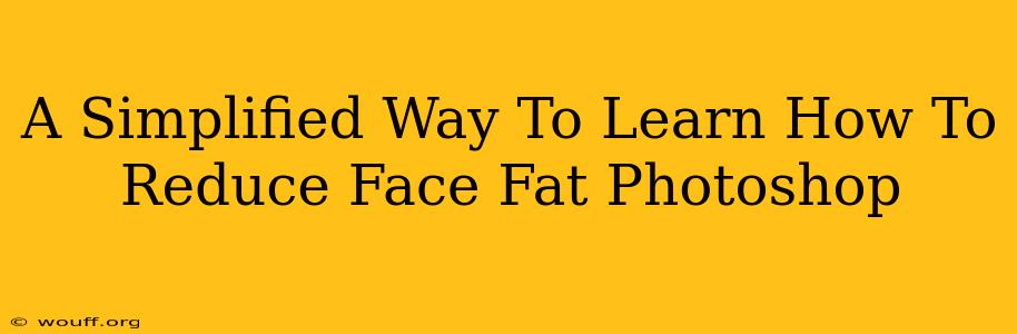 A Simplified Way To Learn How To Reduce Face Fat Photoshop