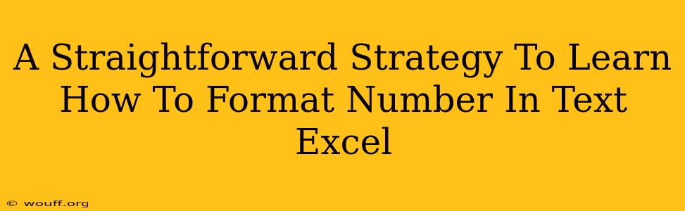 A Straightforward Strategy To Learn How To Format Number In Text Excel