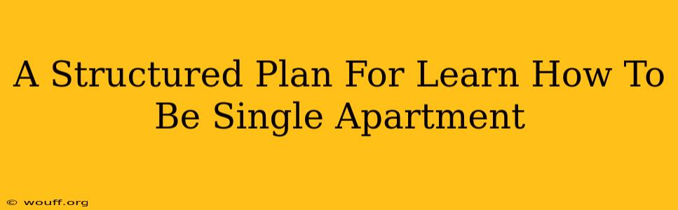 A Structured Plan For Learn How To Be Single Apartment