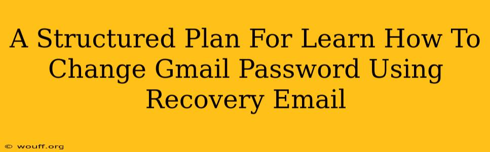 A Structured Plan For Learn How To Change Gmail Password Using Recovery Email