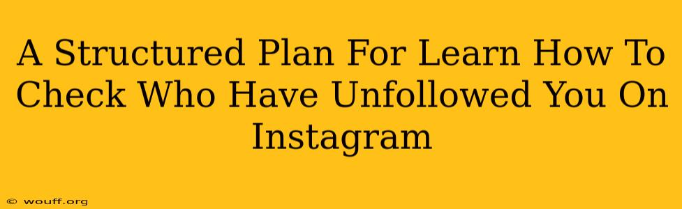 A Structured Plan For Learn How To Check Who Have Unfollowed You On Instagram