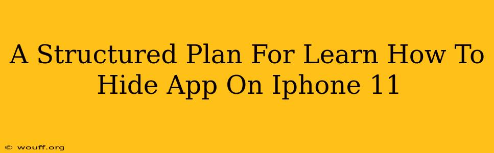 A Structured Plan For Learn How To Hide App On Iphone 11