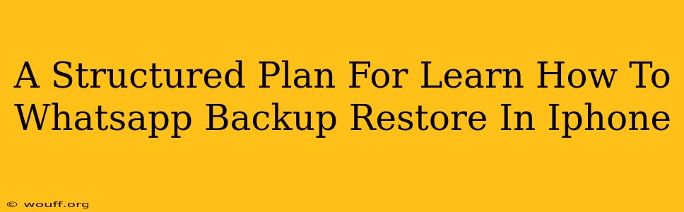 A Structured Plan For Learn How To Whatsapp Backup Restore In Iphone