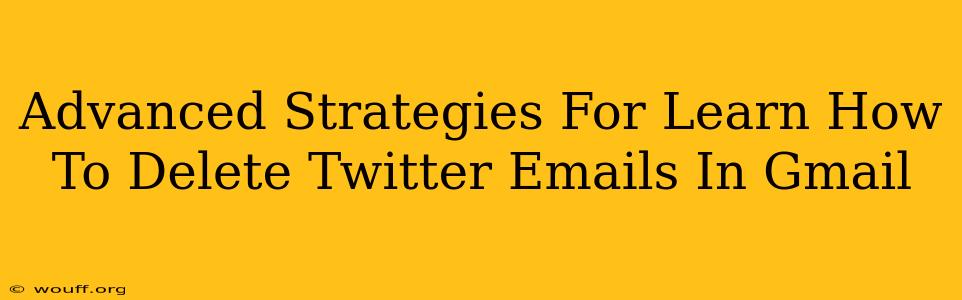 Advanced Strategies For Learn How To Delete Twitter Emails In Gmail