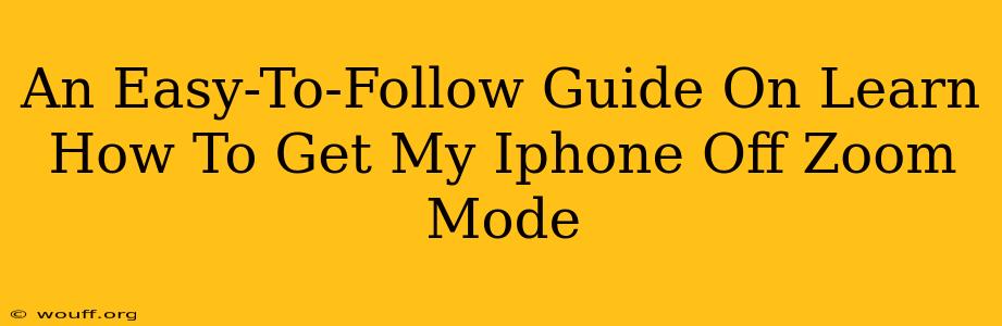 An Easy-To-Follow Guide On Learn How To Get My Iphone Off Zoom Mode