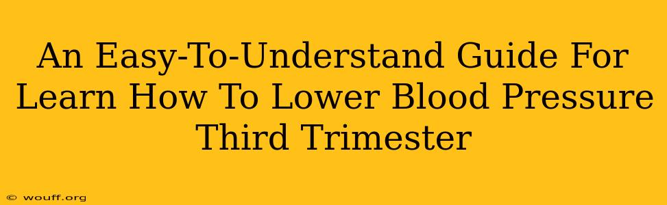 An Easy-To-Understand Guide For Learn How To Lower Blood Pressure Third Trimester