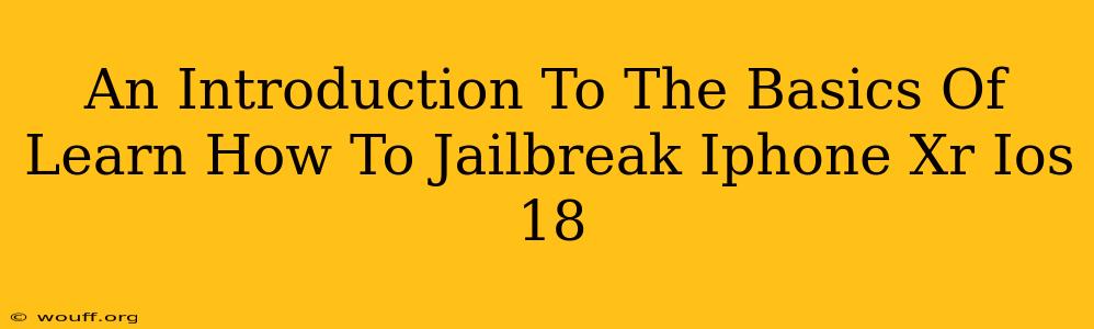 An Introduction To The Basics Of Learn How To Jailbreak Iphone Xr Ios 18