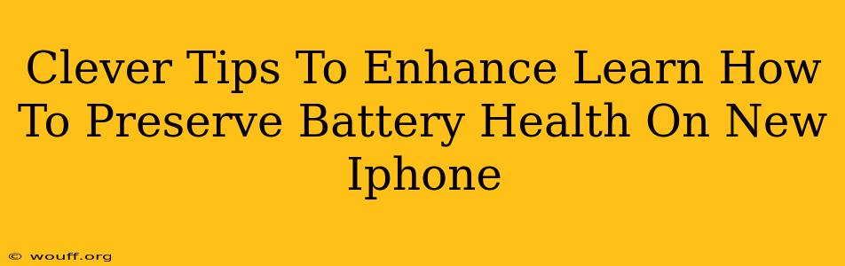 Clever Tips To Enhance Learn How To Preserve Battery Health On New Iphone