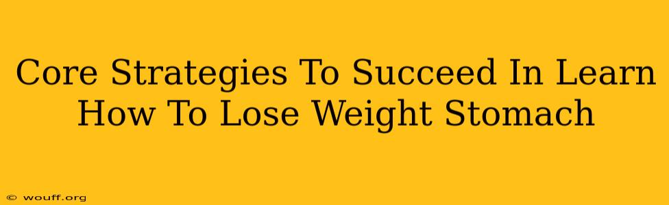 Core Strategies To Succeed In Learn How To Lose Weight Stomach