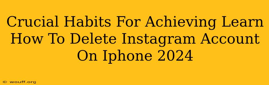 Crucial Habits For Achieving Learn How To Delete Instagram Account On Iphone 2024