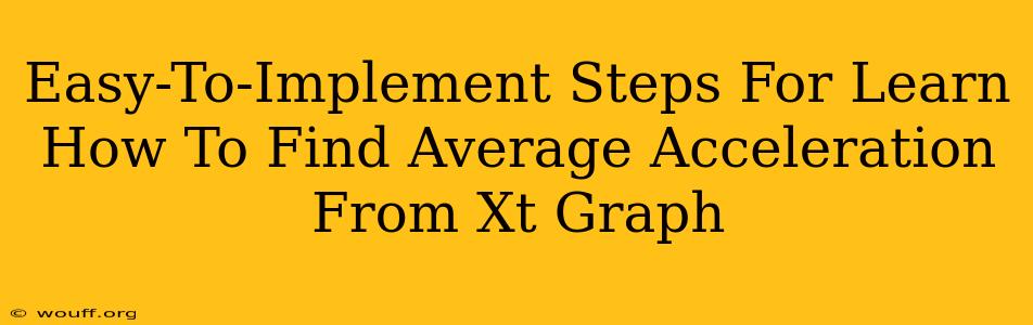 Easy-To-Implement Steps For Learn How To Find Average Acceleration From Xt Graph