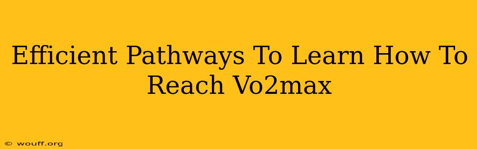 Efficient Pathways To Learn How To Reach Vo2max