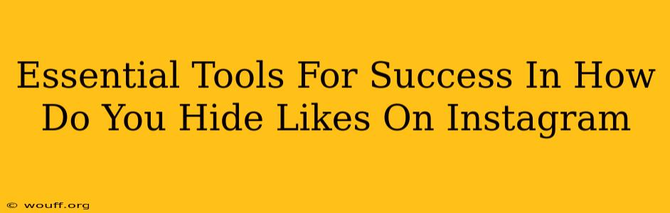 Essential Tools For Success In How Do You Hide Likes On Instagram