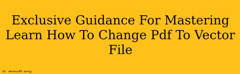 Exclusive Guidance For Mastering Learn How To Change Pdf To Vector File