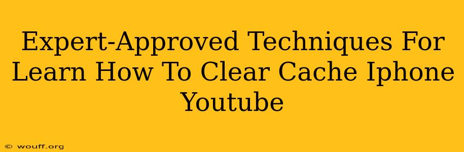 Expert-Approved Techniques For Learn How To Clear Cache Iphone Youtube