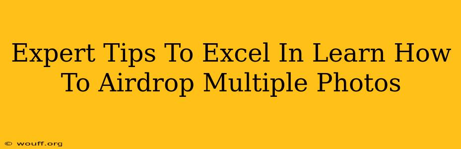 Expert Tips To Excel In Learn How To Airdrop Multiple Photos