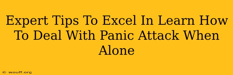 Expert Tips To Excel In Learn How To Deal With Panic Attack When Alone