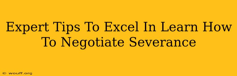 Expert Tips To Excel In Learn How To Negotiate Severance