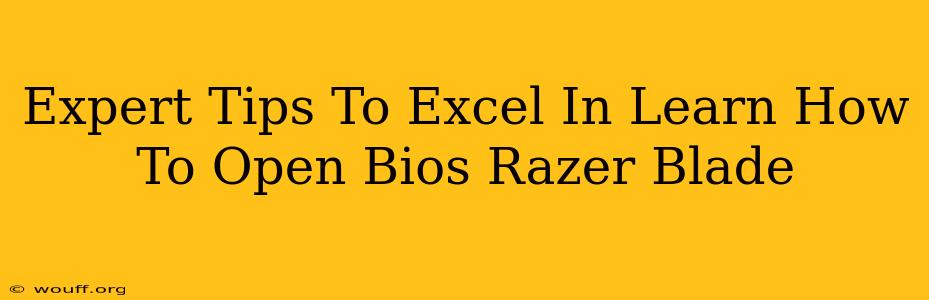 Expert Tips To Excel In Learn How To Open Bios Razer Blade