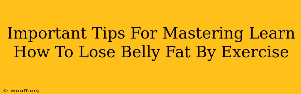 Important Tips For Mastering Learn How To Lose Belly Fat By Exercise