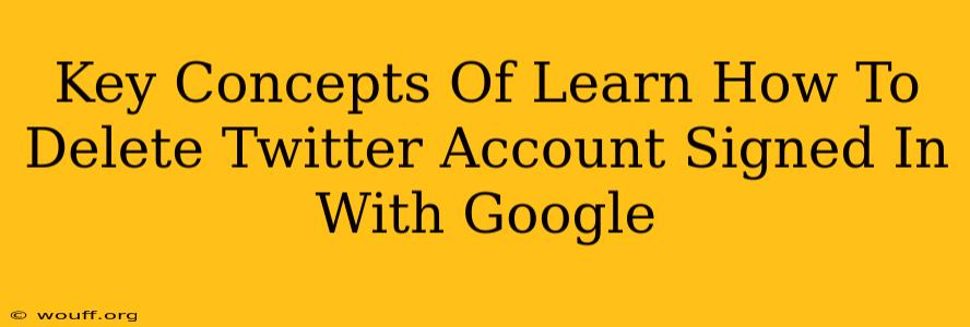 Key Concepts Of Learn How To Delete Twitter Account Signed In With Google