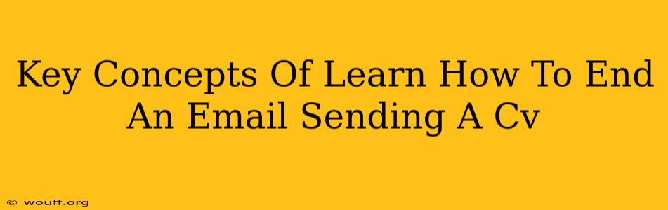 Key Concepts Of Learn How To End An Email Sending A Cv