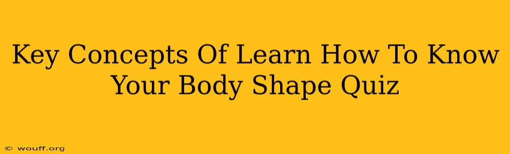 Key Concepts Of Learn How To Know Your Body Shape Quiz