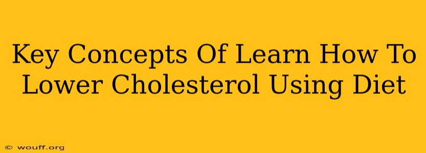 Key Concepts Of Learn How To Lower Cholesterol Using Diet