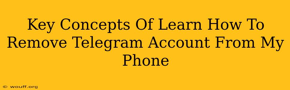 Key Concepts Of Learn How To Remove Telegram Account From My Phone