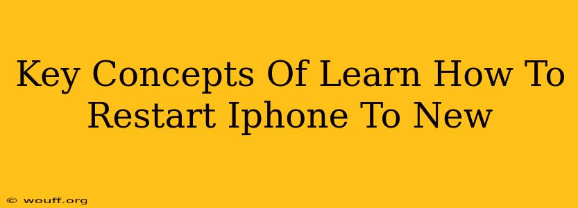 Key Concepts Of Learn How To Restart Iphone To New