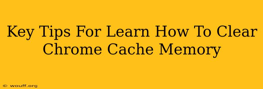 Key Tips For Learn How To Clear Chrome Cache Memory