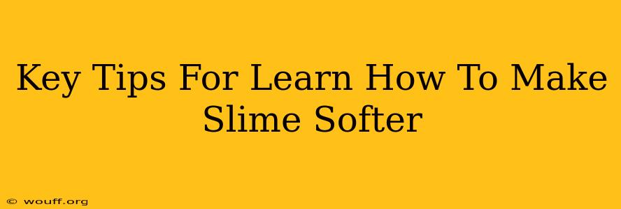 Key Tips For Learn How To Make Slime Softer