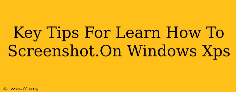 Key Tips For Learn How To Screenshot.On Windows Xps