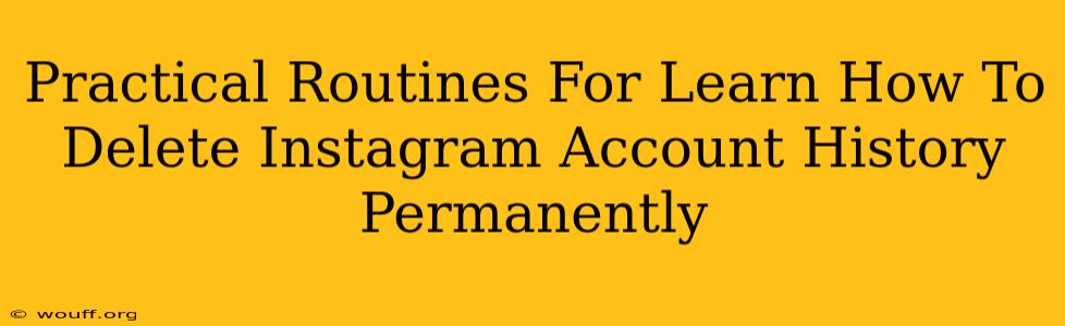 Practical Routines For Learn How To Delete Instagram Account History Permanently