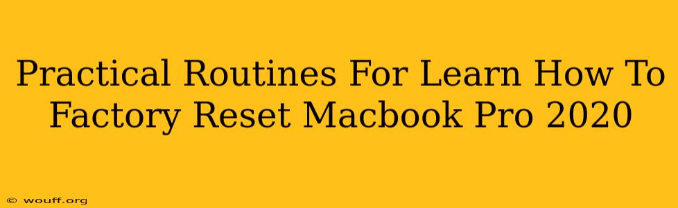 Practical Routines For Learn How To Factory Reset Macbook Pro 2020