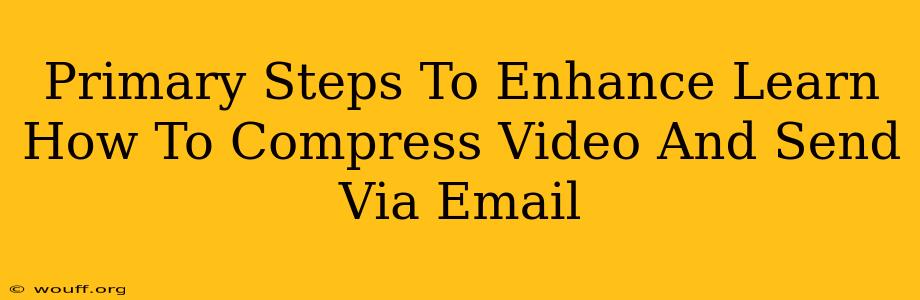 Primary Steps To Enhance Learn How To Compress Video And Send Via Email