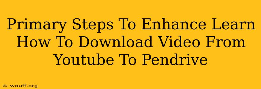 Primary Steps To Enhance Learn How To Download Video From Youtube To Pendrive