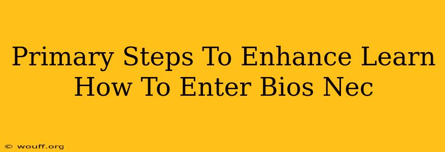 Primary Steps To Enhance Learn How To Enter Bios Nec