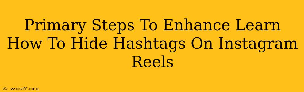 Primary Steps To Enhance Learn How To Hide Hashtags On Instagram Reels